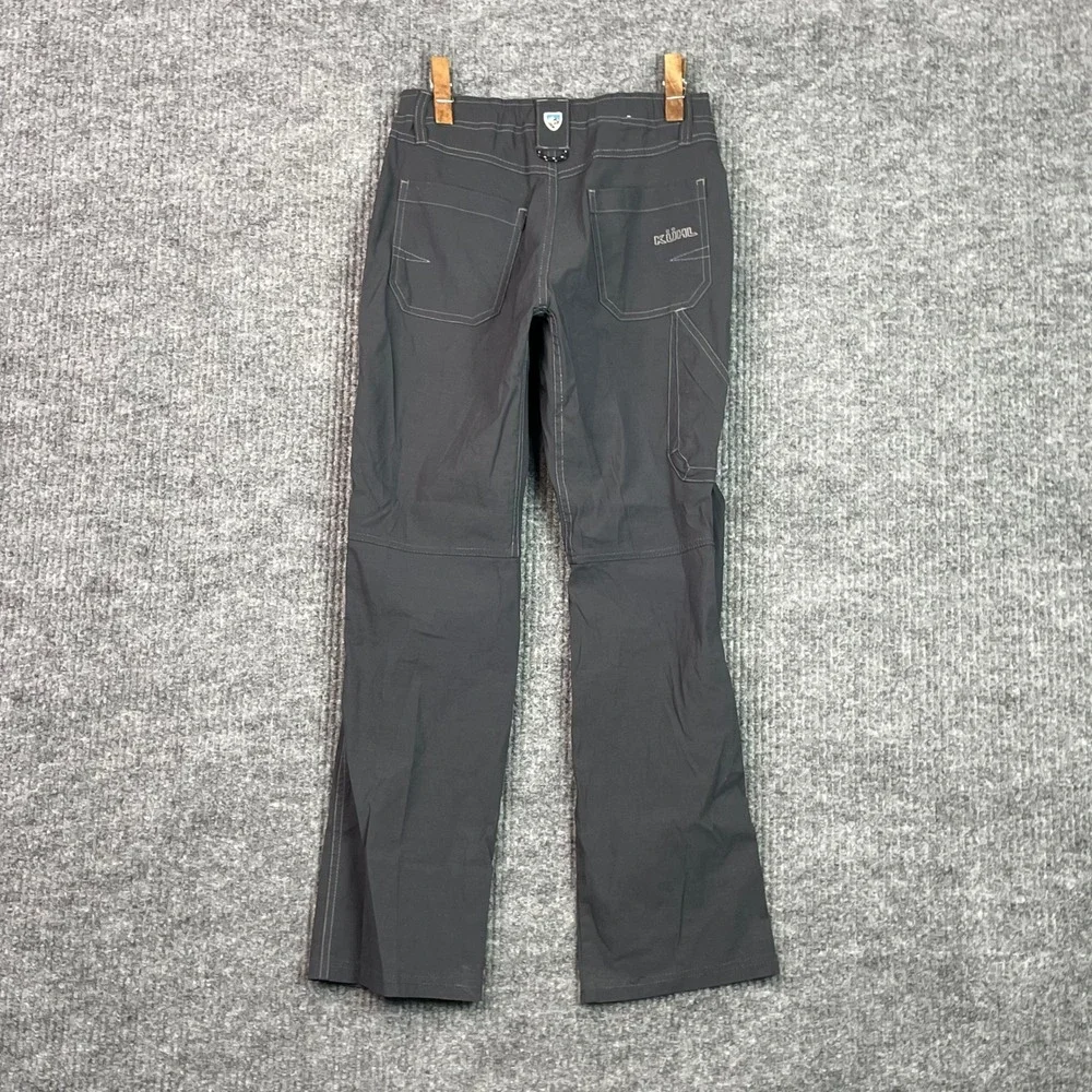 Kuhl Hiking Pants Kids Medium 10-12 Gray Outdoor Trekking Lightweight Stretch